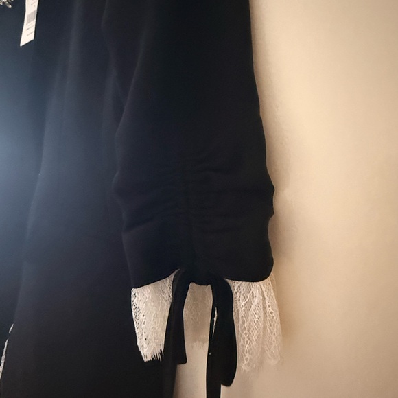 Cinq a Sept Black Blazer with Tie Sleeve Details - Picture 5 of 6